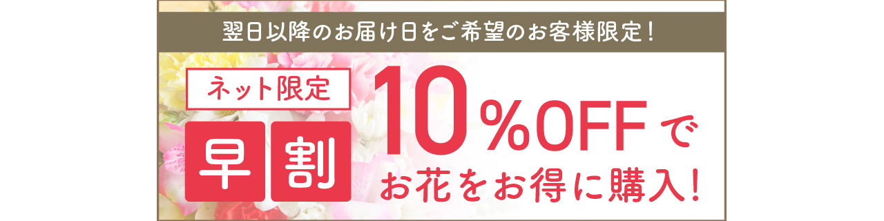 ネット限定早割サービス